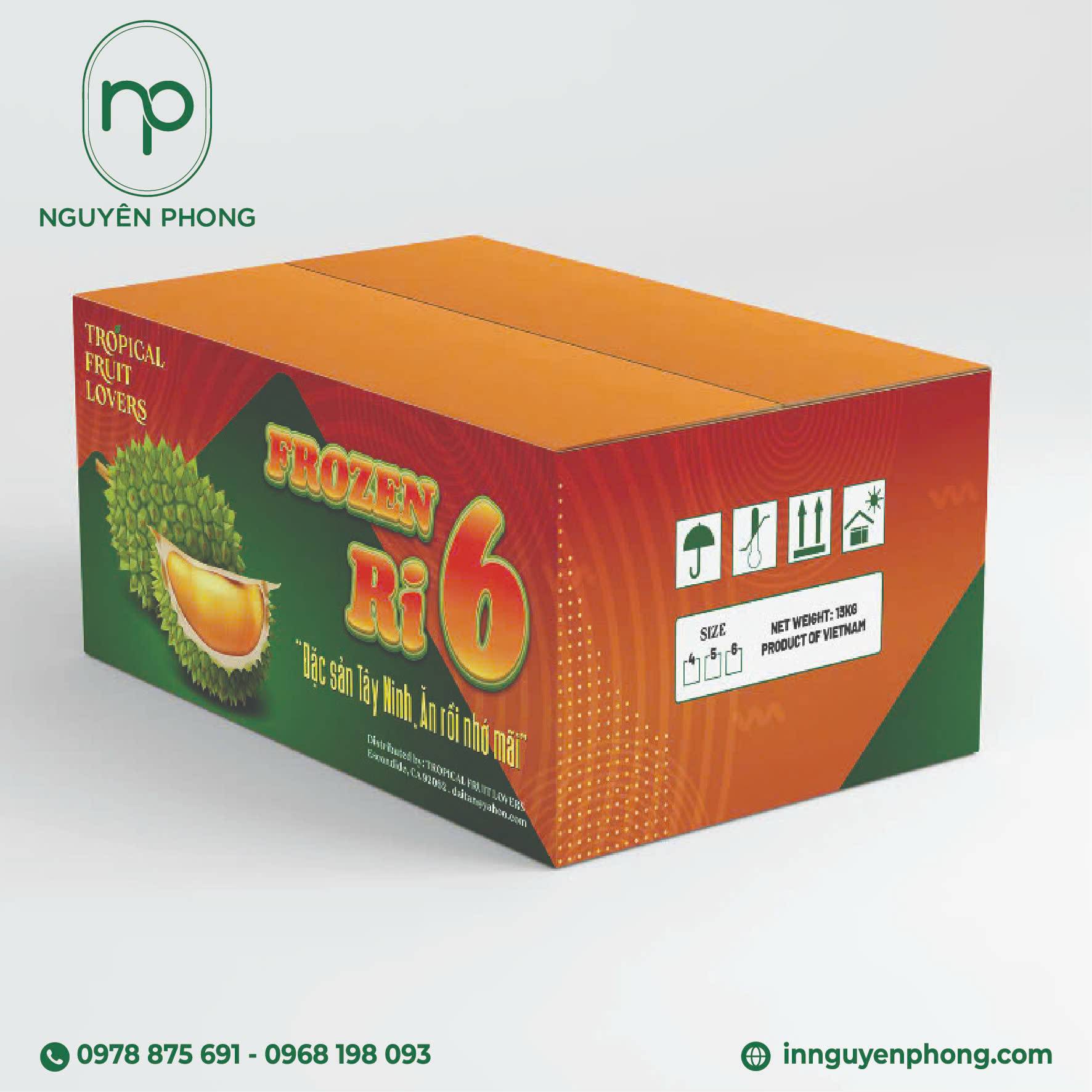 Hộp sầu riêng giúp sản phẩm trở nên bắt mắt hơn